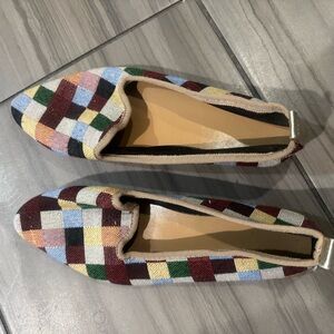 Colorful Checkered Women's Loafers